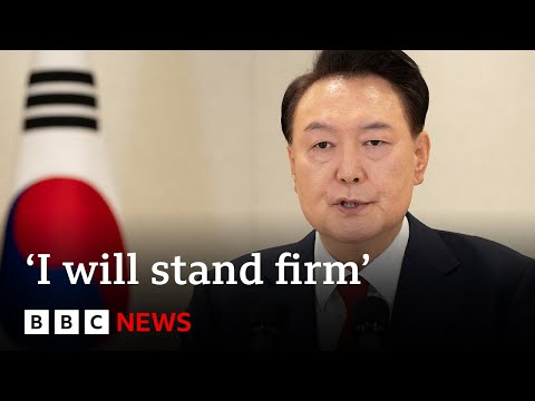 South Korea’s President Yoon Suk Yeol vows to ‘fight to the end’ | BBC News