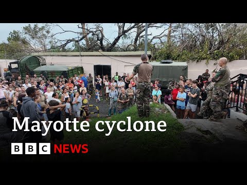 Several hundred feared dead in Mayotte cyclone | BBC News