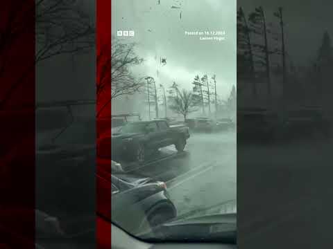 Tornado in California injures at least four after striking a parking lot. #US #Tornado #BBCNews