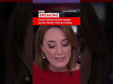 Israel says it has hit “Houthi terrorist” targets across Yemen with air strikes. #BBCNews