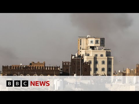 Israeli air strikes hit Yemen’s main international airport | BBC News