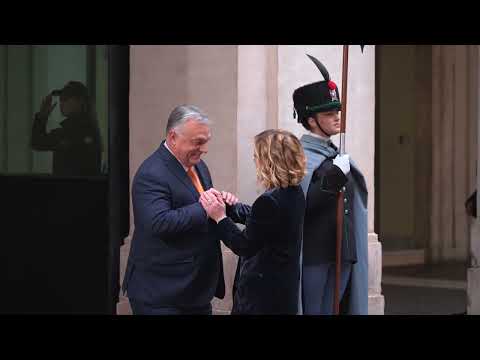 Incontro del Presidente Meloni con il Primo Ministro dell’Ungheria Orbán