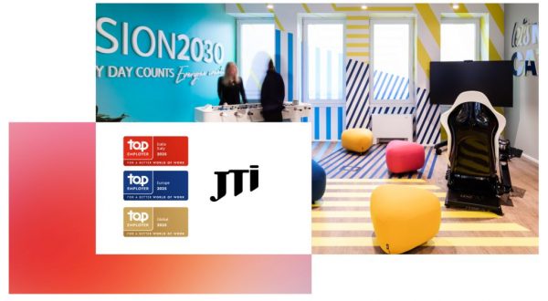 JTI Italia è Top Employer per il quindicesimo anno consecutivo