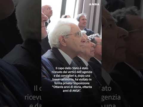 L’Ansa compie 80 anni, Mattarella alla mostra al Maxxi #ansa