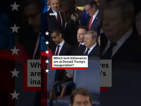 Tech billionaires Zuckerberg, Sanchez, Bezos, Pichai and Musk attend Trump’s inauguration. #BBCNews