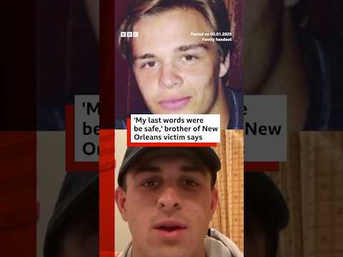 Brother of New Orleans victim on their last phone call. #NewOrleans #US #BBCNews