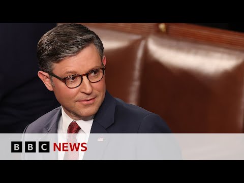 Mike Johnson survives razor-thin vote to remain US House Speaker | BBC News