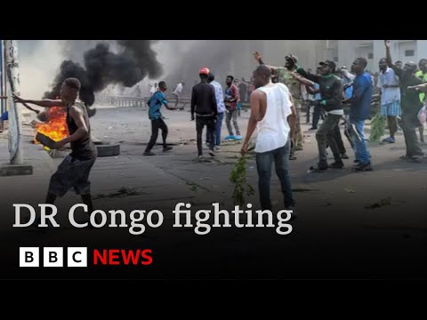 Fighting rages between rebels and army in Democratic Republic of Congo | BBC News