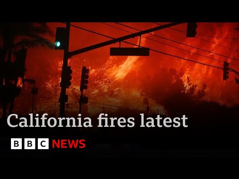 California wildfires latest: 50,000 flee as blaze spreads with “zero containment”  BBC News