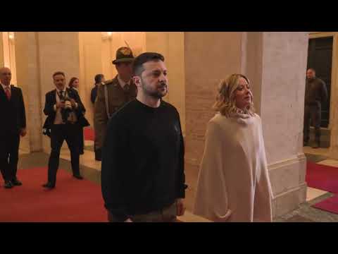 Incontro Meloni – Zelensky a Palazzo Chigi
