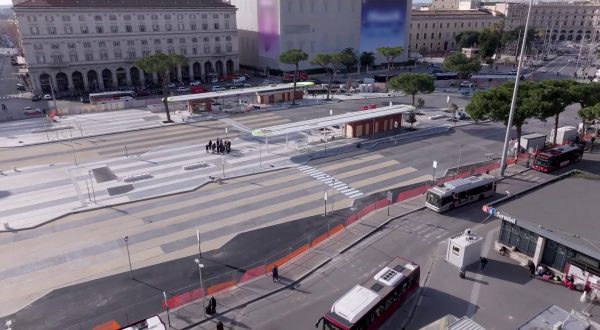 Giubileo, inaugurata la nuova Piazza dei Cinquecento a Roma