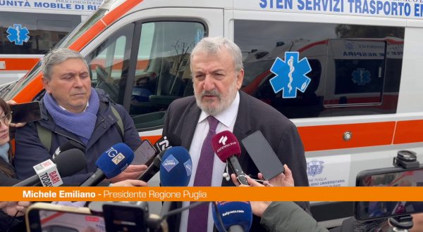 Emiliano “Governo Meloni ha preso 60 milioni dalla Puglia”