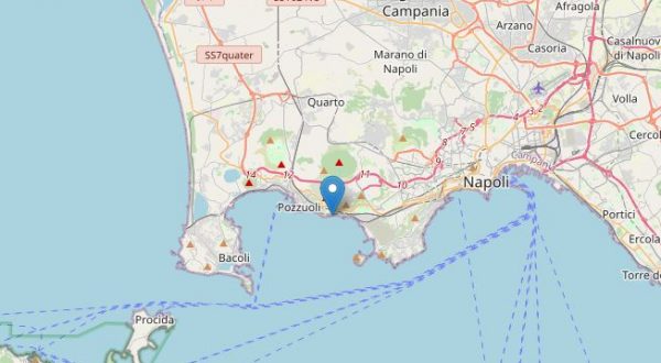 Sciame sismico nell’area dei Campi Flegrei, nuova scossa di magnitudo 3.9