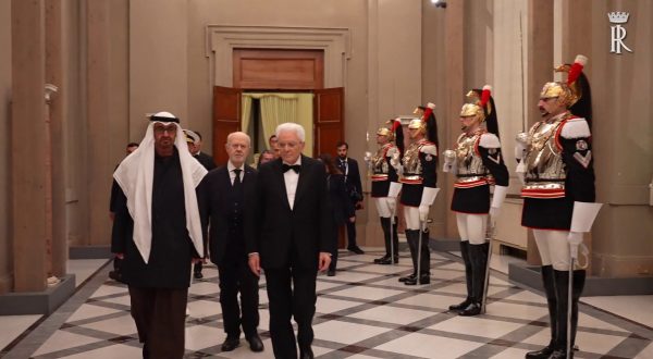 Mattarella riceve al Quirinale il presidente degli Emirati Arabi Uniti