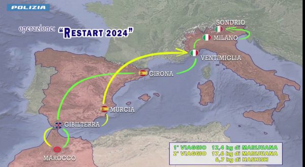 Scoperto traffico di droga tra Spagna a Sondrio