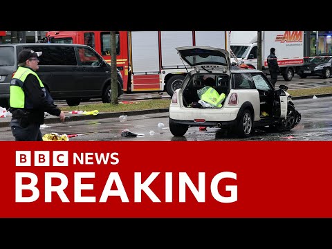 Munich car ramming a ‘suspected attack’, say German officials | BBC News