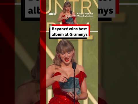 Beyoncé wins best album at Grammys. #Beyoncé #Grammys #BBCNews