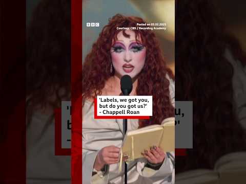 Chappell Roan calls for fair pay and conditions in music industry at Grammys. #ChappellRoan #BBCNews