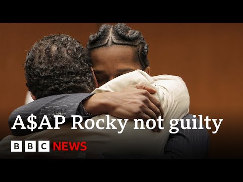 A$AP Rocky not guilty of firearm assault on LA street | BBC News
