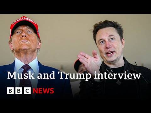 US President Donald Trump and Elon Musk have first sit-down joint interview | BBC News
