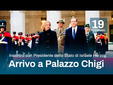 Incontro del Presidente Meloni con il Presidente dello Stato d’Israele Herzog