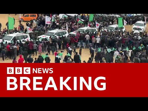 Hamas hands over bodies of four Israeli hostages in Gaza | BBC News