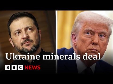 Donald Trump says Volodymyr Zelensky to visit US after Ukraine ‘agrees minerals deal’ | BBC News