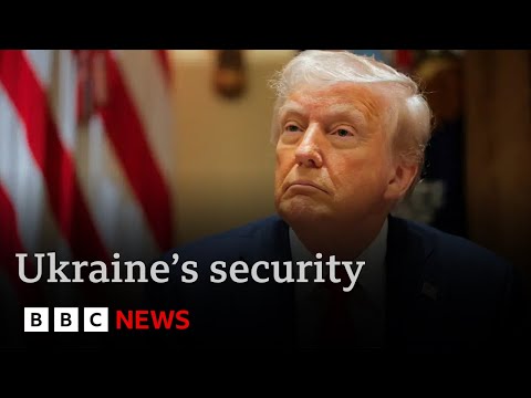 President Trump confirms no US security guarantee for Ukraine | BBC News