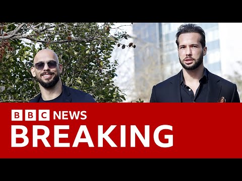 Tate brothers arrive in Florida after Romanian prosecutors agreed to let them leave | BBC News
