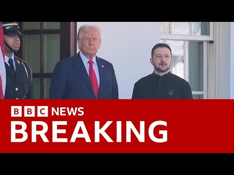 Zelensky arrives at White House for talks with Trump | BBC News