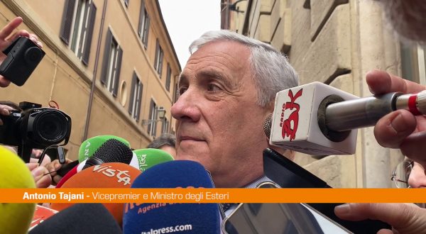 Medio Oriente, Tajani “Lavorare per soluzione due popoli e due Stati”