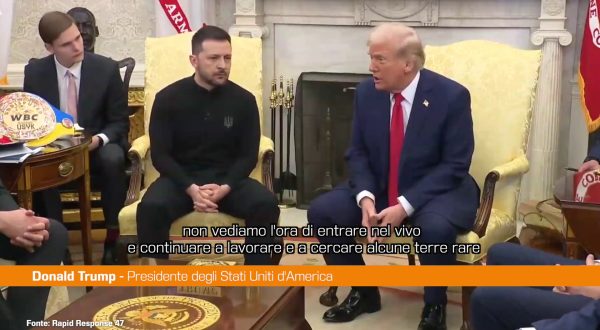 Trump a Zelensky “Vogliamo un accordo sulle terre rare”