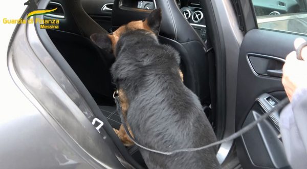 Controlli antidroga a Messina, sequestrati 2 kg cocaina e 40 kg hashish