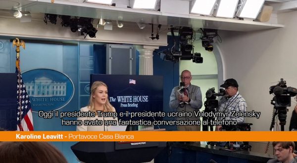 Ucraina, Leavitt “Zelensky ha ringraziato Trump per il sostegno”