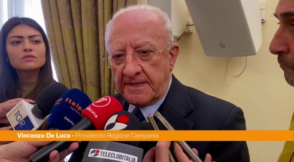 UE, De Luca “Deviare i fondi sul riarmo sarebbe tragedia per il Sud”