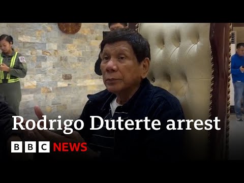 Rodrigo Duterte, former Philippines president, arrested over drug killings | BBC News