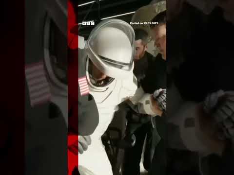 After nine months in space, astronauts Butch Wilmore and Suni Williams are back on Earth. #BBCNews