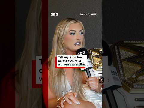 Tiffany Stratton on the future of women’s wrestling. #TiffanyStratton #WWE #BBCNews