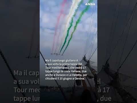 La Vespucci inaugura il Tour mediterraneo #ansa #tourvespucci  #wearevespucci  #italiaavelespiegate