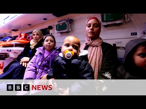 Children evacuated from Gaza for medical treatment in Jordan | BBC News