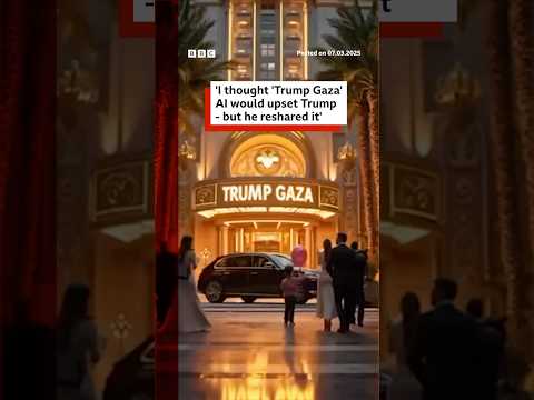 Solo Avital said his viral ‘Trump Gaza’ AI video was intended as satire between friends. #BBCNews