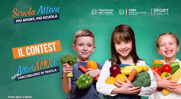 Sport e Salute, al via contest”Attiviamoci con l’arcobaleno in tavola”
