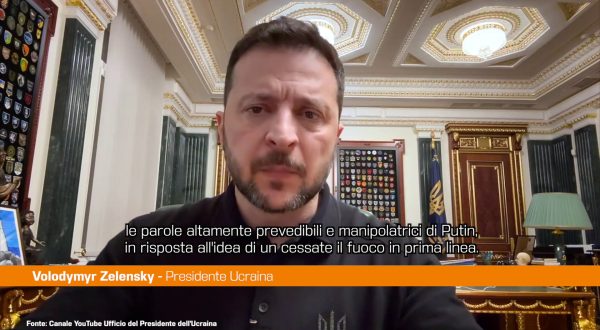 Zelensky “Putin vuole continuare la guerra”