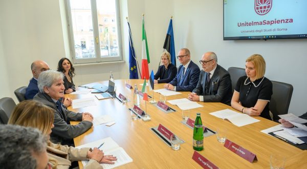 Il presidente estone Karis in visita a UnitelmaSapienza