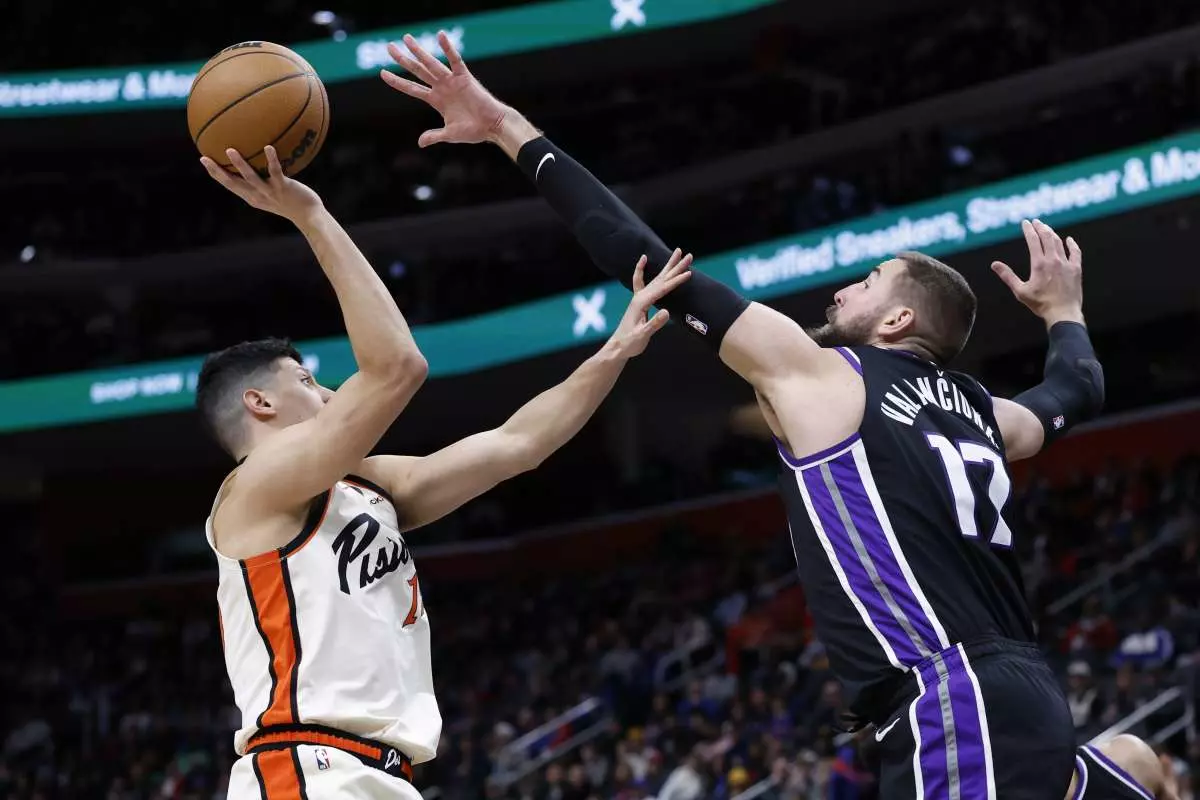 Detroit cede in casa a Sacramento, solo 2 punti per Fontecchio