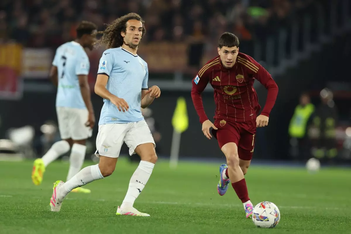 Lazio-Roma 1-1, Soulè risponde a Romagnoli