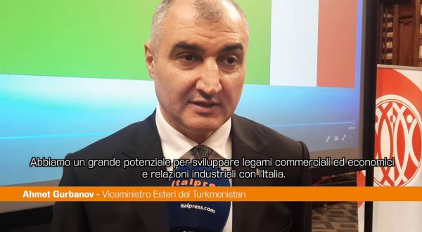 Gurbanov “Grande potenziale relazioni economiche Italia-Turkmenistan”