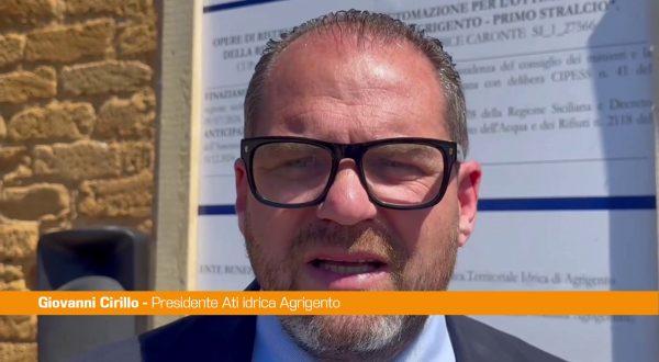 Rifacimento rete idrica ad Agrigento, Cirillo “Giornata storica”