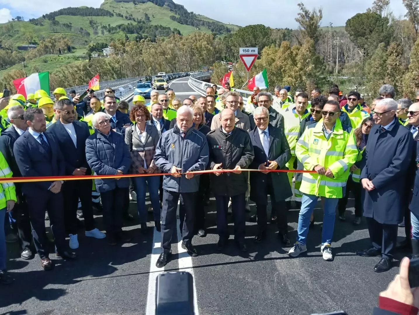 Riapre lo svincolo di Enna sulla A19, Schifani “Rimettiamo la Sicilia in moto”