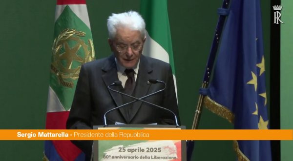 25 aprile, Mattarella “È sempre tempo di Resistenza”